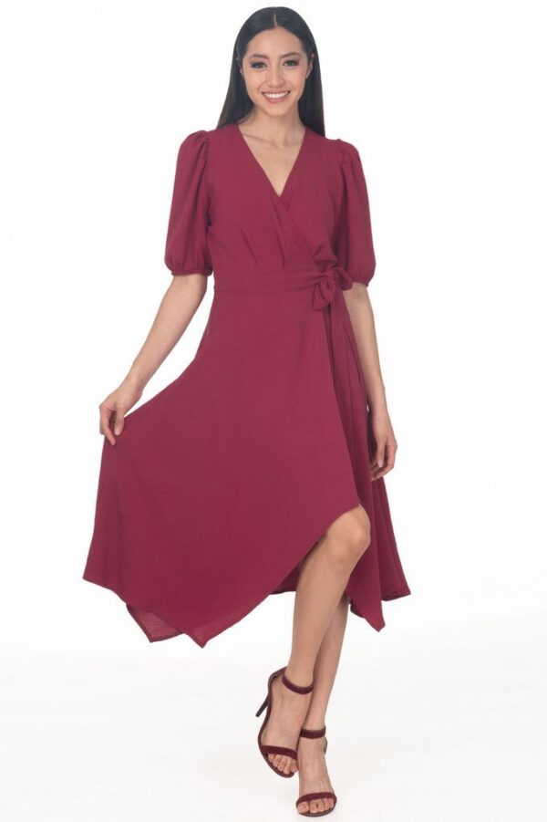 Vestido Midi Vino Sarah Bustani L00255