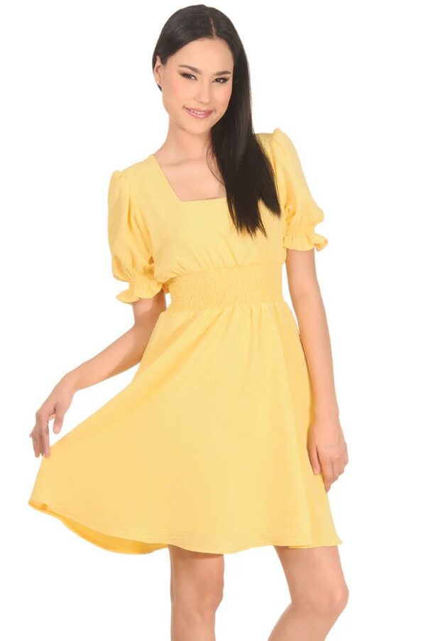 Vestido amarillo JC0698 Sarah Bustani