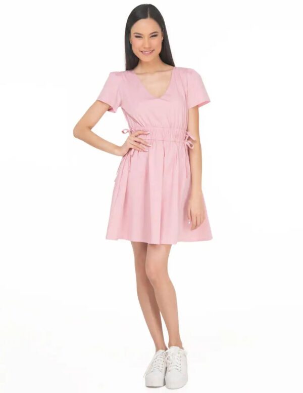 Vestido corto palo de rosa Sarah Bustani S10551