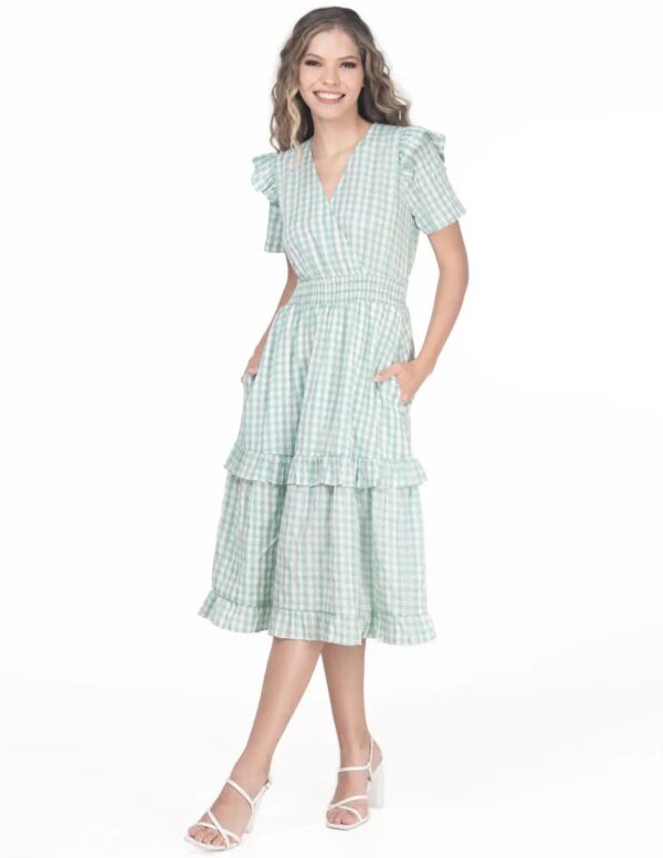 Vestido Verde Camprirano Sarah Bustani L00305