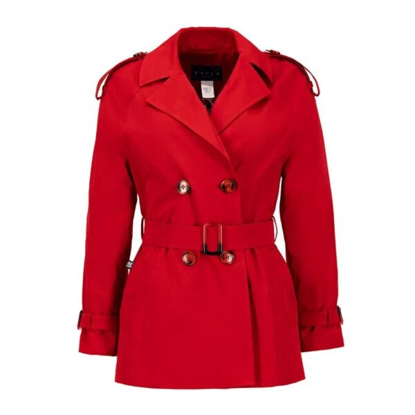 Gabardina Clásica Corta 28000119 Rojo Shyla - Imagen 2