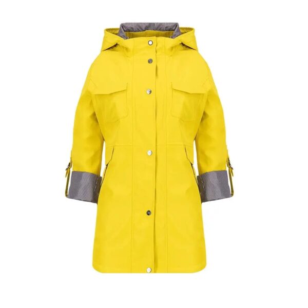 Gabardina con gorro Shyla 28980592 Amarillo - Imagen 2