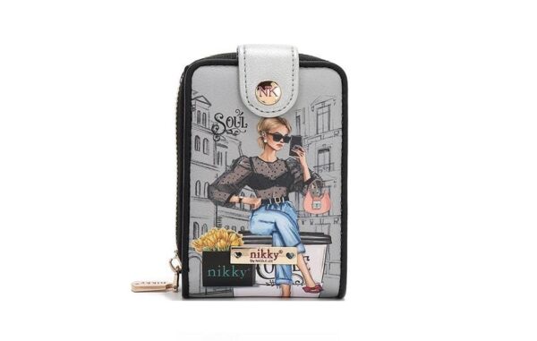 Billetera Compacta Con Doble Pegado NK24000 Urban Coffee Dream