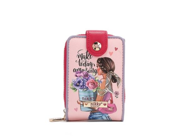 Billetera Compacta Con Doble Pegado NK24000 Flower Day