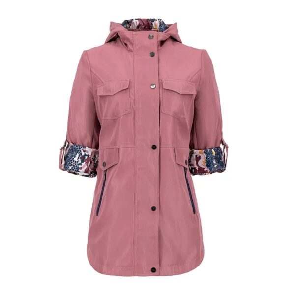 Gabardina con gorro Shyla 28980592 Mauve - Imagen 2
