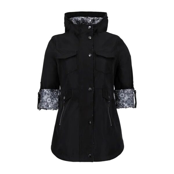Gabardina con gorro Shyla 28980592 Negro