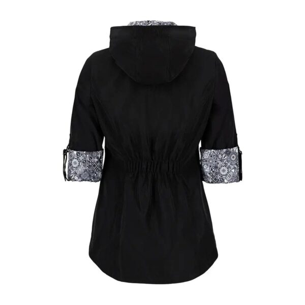 Gabardina con gorro Shyla 28980592 Negro - Imagen 2