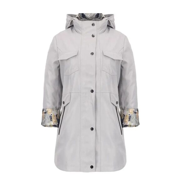 Gabardina con gorro Shyla 28980592 Gris - Imagen 2