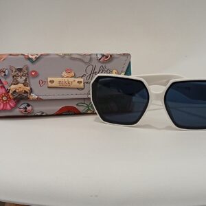 Gafas Blanco Con Estuche NK22724
