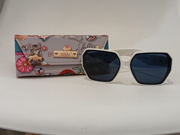 Gafas Blanco Con Estuche NK22724