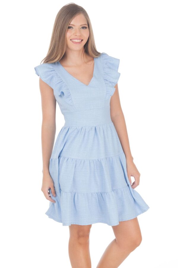 Vestido Sarah Bustani MOD.L00320 Azul