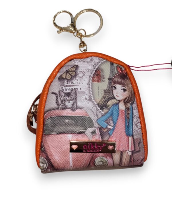 Monedero en Forma de Mochila y llavero My Life My History NK20339