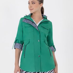 Gabardina con gorro Shyla 28980592 Verde