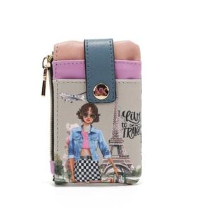 Tarjetero minimalista pequeño NK22527 I live to travel