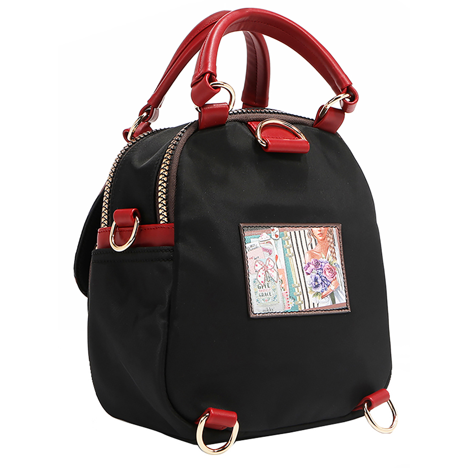 Bolso de mano / Mochila Convertible NK12712N Nostalgia Nikky By Nicole Lee - Imagen 2