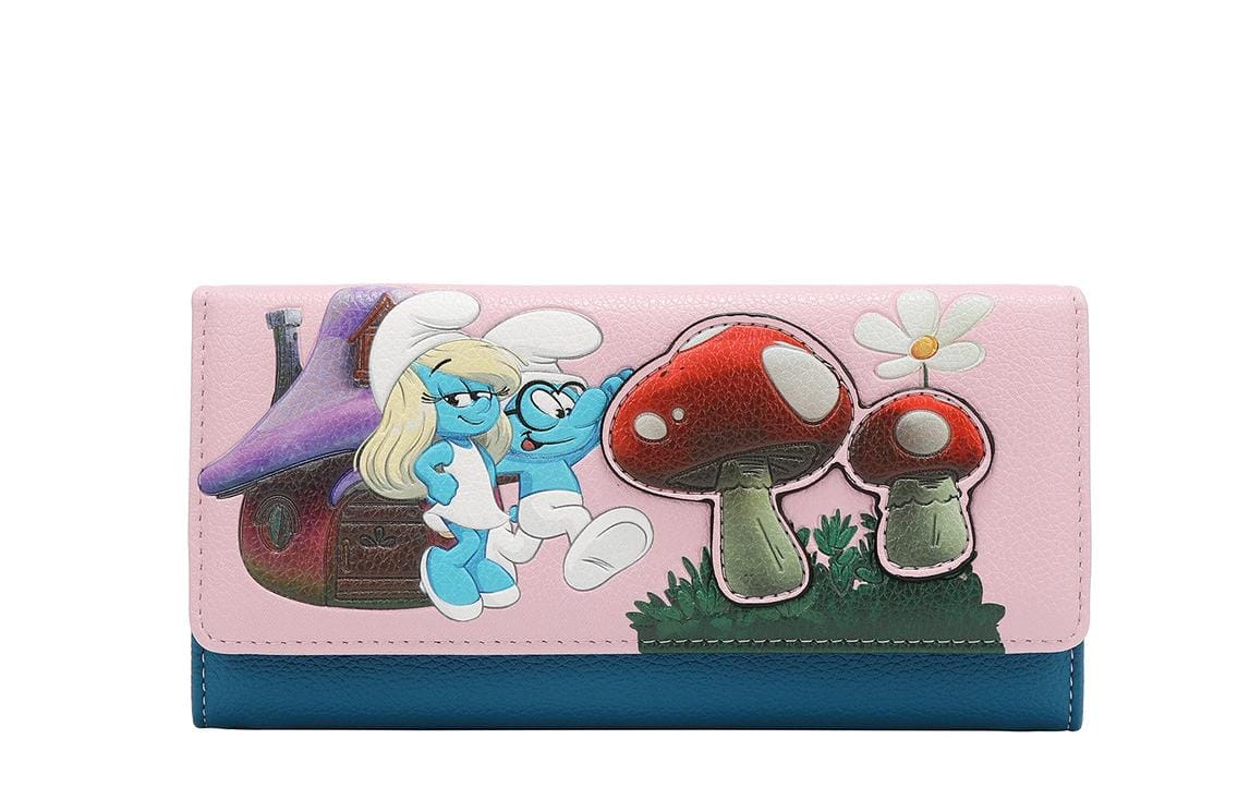 Billetera Trifoliar NK20375 Smurf Best Friend