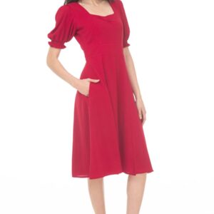 Vestido Rojo L00350 Sarah Bustani