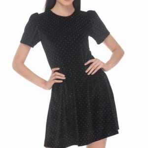 Vestido Negro Terciopelo JC1126 Sarah Bustani