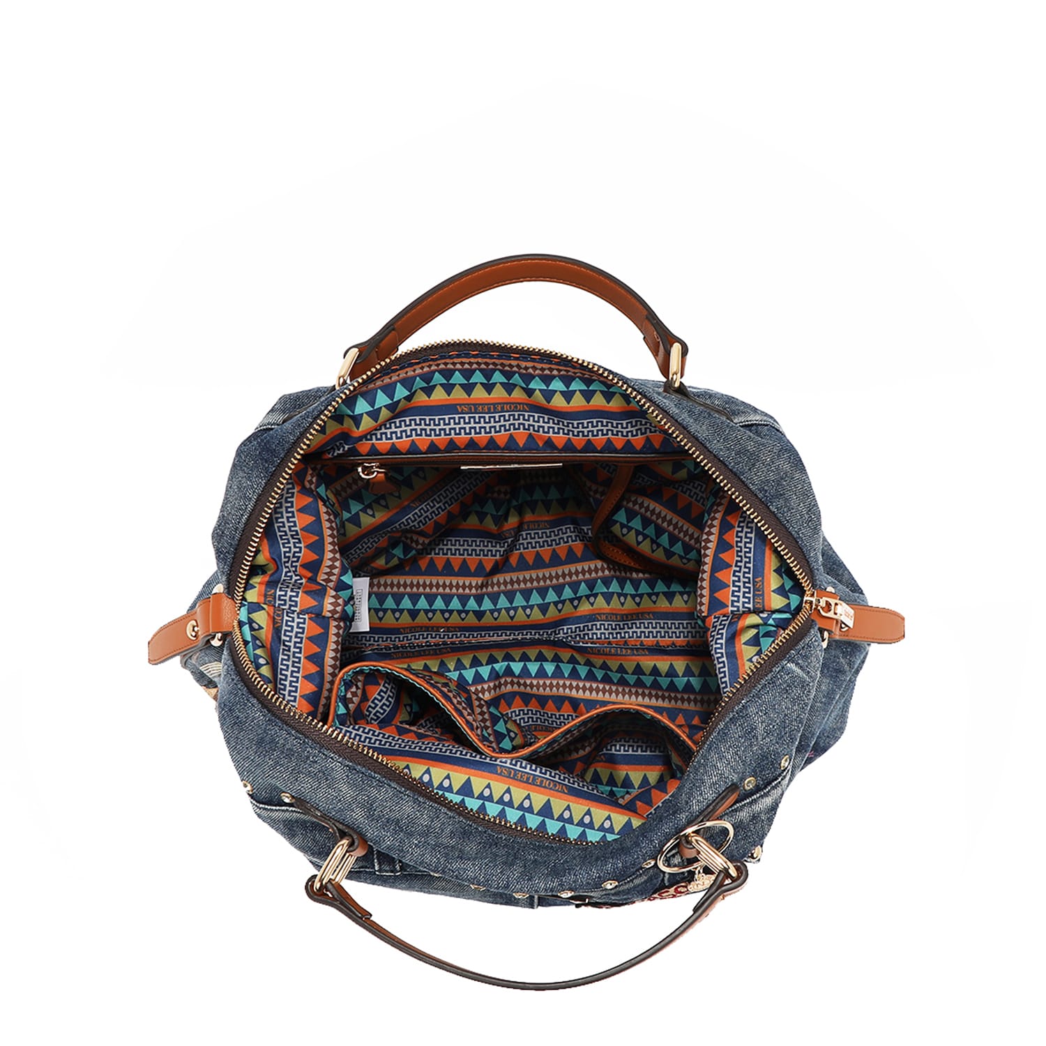 Bolso Satchel Mezclilla Sofia Montana JS17026 Nicole Lee - Imagen 3